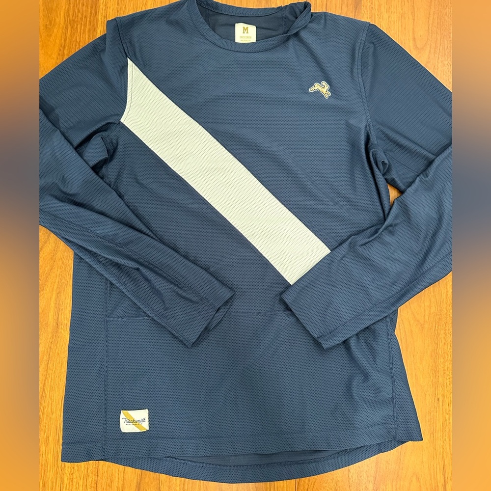 Tracksmith Men’s Medium Van Cortlandt Long Sleeve Running Shirt